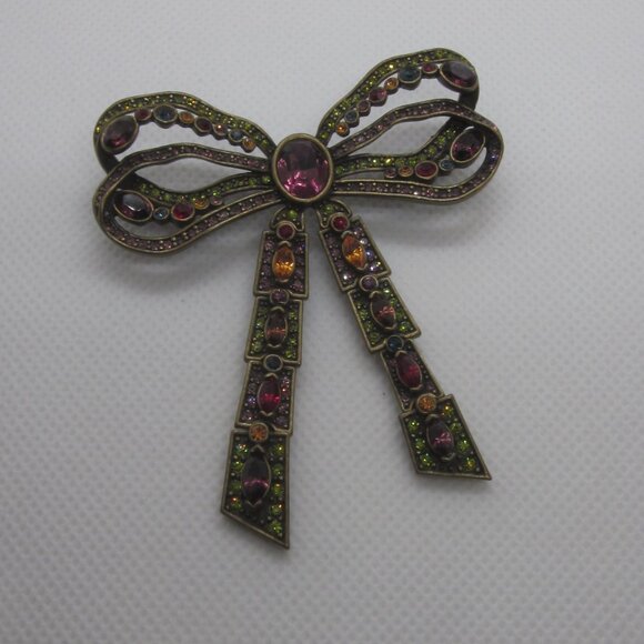 Heidi Daus Articulated Bow Brooch - Picture 3 of 4